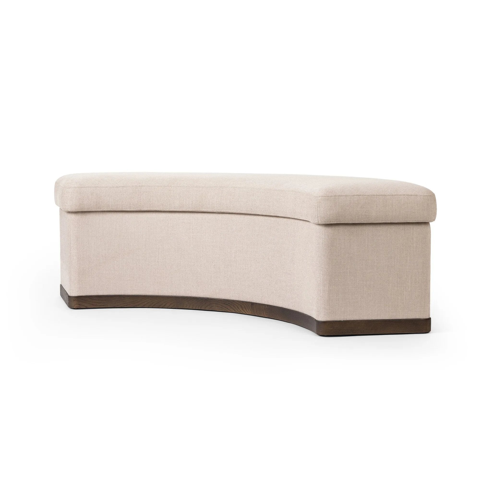 Featuring Candace Harbor Sand Dining Bench by Four Hands at Amethyst Home. Bring a tailored, timeless look to your space with shapely dining bench designed to pair with a round dining table. A burnt oak base grounds a curved frame and seat upholstered in high-performance fabric — perfect for everyday dining. Performance fabrics are specially created to . Amethyst Home provides interior design, new home construction design consulting, vintage area rugs, and lighting in the Newport Beach metro area.