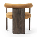 Featuring Canon Stax Rust Dining Chair by Four Hands at Amethyst Home. For a confident mix of soft curves and clean lines, this three-leg dining chair pairs a solid oak frame and low barrel back with rich, rust-colored upholstery.Overall Dimensions: 29.00"w x 23.25"d x 29.75"hWeight : 35.27 lbsMaterials : 100% Polyester, Solid Oak. Amethyst Home provides interior design, new home construction design consulting, vintage area rugs, and lighting in the Park City metro area.