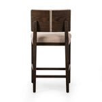 Featuring Carlo Alcala Fawn Bar + Counter Stool by Four Hands at Amethyst Home. Get back to the basics with this understated modern dining seating. Its simple shape includes a split back design that lets the upholstery peek through. High-performance fabric ideal for the counter, framed out by dark-finished oak.BarOverall Dimensions: 20.75"w x 26.00"d x 43.50. Amethyst Home provides interior design, new home construction design consulting, vintage area rugs, and lighting in the Portland metro area.