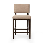 Featuring Carlo Alcala Fawn Bar + Counter Stool by Four Hands at Amethyst Home. Get back to the basics with this understated modern dining seating. Its simple shape includes a split back design that lets the upholstery peek through. High-performance fabric ideal for the counter, framed out by dark-finished oak.BarOverall Dimensions: 20.75"w x 26.00"d x . Amethyst Home provides interior design, new home construction design consulting, vintage area rugs, and lighting in the Winter Garden metro area.