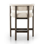 Featuring Cassie Charter Oatmeal Bar + Counter Stool by Four Hands at Amethyst Home. Upholstered in high-performance fabric, this sculpted bar stool features a comfortable yoke back and exterior fold detailing, all framed by solid ash. Performance fabrics are specially created to withstand spills, stains, high traffic and wear, ensuring long-term comfort and u. Amethyst Home provides interior design, new home construction design consulting, vintage area rugs, and lighting in the Austin metro area.
