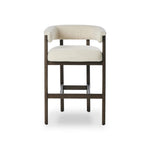 Featuring Cassie Charter Oatmeal Bar + Counter Stool by Four Hands at Amethyst Home. Upholstered in high-performance fabric, this sculpted bar stool features a comfortable yoke back and exterior fold detailing, all framed by solid ash. Performance fabrics are specially created to withstand spills, stains, high traffic and wear, ensuring long-term comfort . Amethyst Home provides interior design, new home construction design consulting, vintage area rugs, and lighting in the Kansas City metro area.