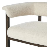 Featuring Cassie Charter Oatmeal Bar + Counter Stool by Four Hands at Amethyst Home. Upholstered in high-performance fabric, this sculpted bar stool features a comfortable yoke back and exterior fold detailing, all framed by solid ash. Performance fabrics are specially created to withstand spills, stains, high traffic and wear, ensuring long-term comfort . Amethyst Home provides interior design, new home construction design consulting, vintage area rugs, and lighting in the Los Angeles metro area.