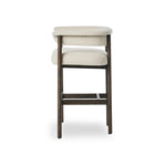 Featuring Cassie Charter Oatmeal Bar + Counter Stool by Four Hands at Amethyst Home. Upholstered in high-performance fabric, this sculpted bar stool features a comfortable yoke back and exterior fold detailing, all framed by solid ash. Performance fabrics are specially created to withstand spills, stains, high traffic and wear, ensuring long-term comfort and un. Amethyst Home provides interior design, new home construction design consulting, vintage area rugs, and lighting in the Miami metro area.