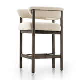 Featuring Cassie Charter Oatmeal Bar + Counter Stool by Four Hands at Amethyst Home. Upholstered in high-performance fabric, this sculpted bar stool features a comfortable yoke back and exterior fold detailing, all framed by solid ash. Performance fabrics are specially created to withstand spills, stains, high traffic and wear, ensuring long-term comfort and. Amethyst Home provides interior design, new home construction design consulting, vintage area rugs, and lighting in the Monterey metro area.