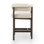 Featuring Cassie Charter Oatmeal Bar + Counter Stool by Four Hands at Amethyst Home. Upholstered in high-performance fabric, this sculpted bar stool features a comfortable yoke back and exterior fold detailing, all framed by solid ash. Performance fabrics are specially created to withstand spills, stains, high traffic and wear, ensuring long-term comfort and un. Amethyst Home provides interior design, new home construction design consulting, vintage area rugs, and lighting in the Omaha metro area.