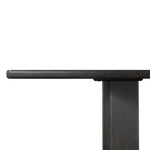 Designed in partnership with longtime Four Hands collaborator Thomas Bina and Brazilian designer Ronald Sasson, a grand-scale dining table is made from solid reclaimed French oak finished in a deep espresso. Rounded edges add a softer, fluid look. Seats 12 Amethyst Home provides interior design, new home construction design consulting, vintage area rugs, and lighting in the Park City metro area.