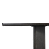 Designed in partnership with longtime Four Hands collaborator Thomas Bina and Brazilian designer Ronald Sasson, a grand-scale dining table is made from solid reclaimed French oak finished in a deep espresso. Rounded edges add a softer, fluid look. Seats 12 Amethyst Home provides interior design, new home construction design consulting, vintage area rugs, and lighting in the Park City metro area.
