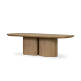 Designed in partnership with longtime Four Hands collaborator Thomas Bina and Brazilian designer Ronald Sasson, a grand-scale dining table is made from solid reclaimed French oak in a natural finish. Rounded edges add a softer, fluid look Amethyst Home provides interior design, new home construction design consulting, vintage area rugs, and lighting in the Boston metro area.
