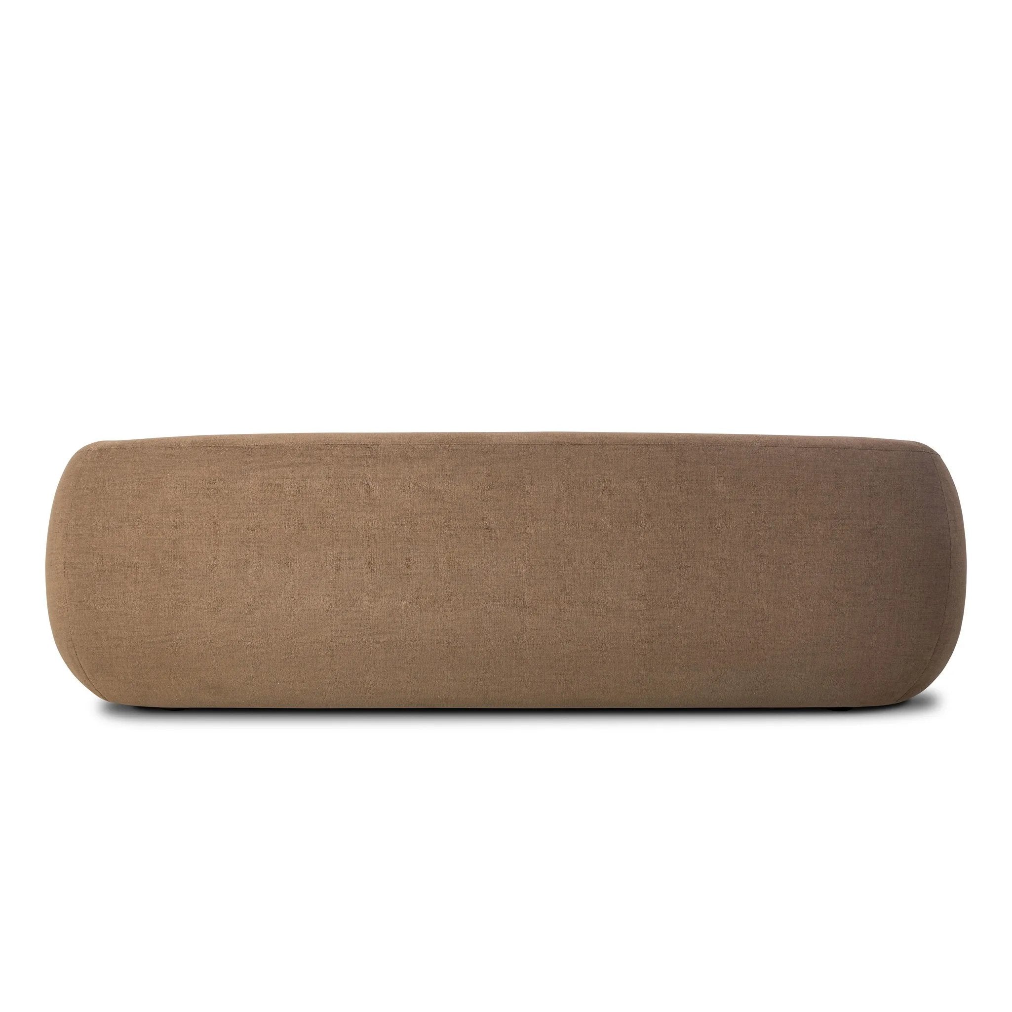 Featuring Channing Crypton Nomad Mushroom Sofa by Four Hands at Amethyst Home. Meet modern comfort. Clean curves, impeccable tailoring and a soft cushion, this sofa has an elevated, vintage European-inspired look. Upholstered in Crypton® performance fabric, specially engineered for protection against stains, moisture and odor.Overall Dimensions: 100.00"w x . Amethyst Home provides interior design, new home construction design consulting, vintage area rugs, and lighting in the Nashville metro area.