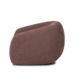 Featuring Channing Laughlin Plum Swivel Chair by Four Hands at Amethyst Home. Overall Dimensions: 38.50"w x 41.25"d x 30.75"hWeight : 94.80 lbsMaterials: 97% Polyester, 3% Flax/Linen. Amethyst Home provides interior design, new home construction design consulting, vintage area rugs, and lighting in the Charlotte metro area.