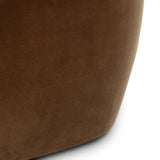 Inspired by French modernism, this dramatic sofa is defined by exaggerated curves, tapered arms and oversized welt detailing along the bench cushion for a tailored look. Performance fabrics are specially created to withstand spills, stains, high traffic and wear, ensuring long-term comfort and unmatched durability. Amethyst Home provides interior design, new home construction design consulting, vintage area rugs, and lighting in the Dallas metro area.