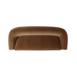 Inspired by French modernism, this dramatic sofa is defined by exaggerated curves, tapered arms and oversized welt detailing along the bench cushion for a tailored look. Performance fabrics are specially created to withstand spills, stains, high traffic and wear, ensuring long-term comfort and unmatched durability. Amethyst Home provides interior design, new home construction design consulting, vintage area rugs, and lighting in the Nashville metro area.