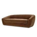 Inspired by French modernism, this dramatic sofa is defined by exaggerated curves, tapered arms and oversized welt detailing along the bench cushion for a tailored look. Performance fabrics are specially created to withstand spills, stains, high traffic and wear, ensuring long-term comfort and unmatched durability. Amethyst Home provides interior design, new home construction design consulting, vintage area rugs, and lighting in the Washington metro area.