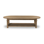 Crafted from warm, natural oak with natural antiquing. A rounded bullnose edge and the lower shelf add functionality, while the round ball details provide a crafted finish. A design collaboration by Amber Lewis and Four Hands. This item has limited online distribution and may not be sold on websites without prior approval. Amethyst Home provides interior design, new home construction design consulting, vintage area rugs, and lighting in the Calabasas metro area.