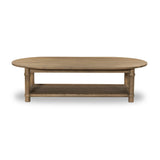 Crafted from warm, natural oak with natural antiquing. A rounded bullnose edge and the lower shelf add functionality, while the round ball details provide a crafted finish. A design collaboration by Amber Lewis and Four Hands. This item has limited online distribution and may not be sold on websites without prior approval. Amethyst Home provides interior design, new home construction design consulting, vintage area rugs, and lighting in the Calabasas metro area.