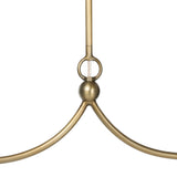 A chandelier inspired by Art Deco, featuring a pair of glass globes suspended from graciously curved iron arms finished in aged brass Amethyst Home provides interior design, new home construction design consulting, vintage area rugs, and lighting in the Seattle metro area.