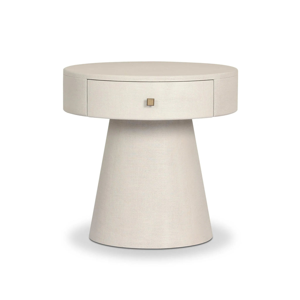 Chiro Ivory Painted Linen Nightstand | shipping 09/09/2025