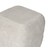 Featuring Cirri Smooth Lunar Concrete End Table by Four Hands at Amethyst Home. Smooth concrete is etched with a linear pattern, bringing an organic look with texture to this block-style end table.Overall Dimensions: 15.75"w x 15.75"d x 19.75"hWeight : 42.99 lbsMaterials: Concrete Solid. Amethyst Home provides interior design, new home construction design consulting, vintage area rugs, and lighting in the Calabasas metro area.