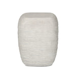 Featuring Cirri Smooth Lunar Concrete End Table by Four Hands at Amethyst Home. Smooth concrete is etched with a linear pattern, bringing an organic look with texture to this block-style end table.Overall Dimensions: 15.75"w x 15.75"d x 19.75"hWeight : 42.99 lbsMaterials: Concrete Solid. Amethyst Home provides interior design, new home construction design consulting, vintage area rugs, and lighting in the Los Angeles metro area.