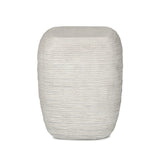Featuring Cirri Smooth Lunar Concrete End Table by Four Hands at Amethyst Home. Smooth concrete is etched with a linear pattern, bringing an organic look with texture to this block-style end table.Overall Dimensions: 15.75"w x 15.75"d x 19.75"hWeight : 42.99 lbsMaterials: Concrete Solid. Amethyst Home provides interior design, new home construction design consulting, vintage area rugs, and lighting in the Los Angeles metro area.