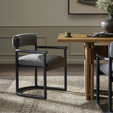 This Clarice Thames Ash Dining Chair is a versatile and stylish addition to your dining space. Its high-quality construction and sleek design provide comfort and elegance Amethyst Home provides interior design, new home construction design consulting, vintage area rugs, and lighting in the Charlotte metro area.