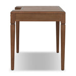 Featuring Claude Tan Oak Veneer Desk by Four Hands at Amethyst Home. Overall Dimensions: 68.00"w x 28.00"d x 30.00"hWeight : 132.28 lbsMaterials: Oak Veneer, Top Grain Leather, Solid Oak. Amethyst Home provides interior design, new home construction design consulting, vintage area rugs, and lighting in the Dallas metro area.