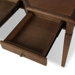 Featuring Claude Tan Oak Veneer Desk by Four Hands at Amethyst Home. Overall Dimensions: 68.00"w x 28.00"d x 30.00"hWeight : 132.28 lbsMaterials: Oak Veneer, Top Grain Leather, Solid Oak. Amethyst Home provides interior design, new home construction design consulting, vintage area rugs, and lighting in the Salt Lake City metro area.