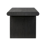 Bring a beautifully contoured look to your workspace with a desk inspired by Italian postmodernism. Connected by iron brackets, a dual-panel base supports a spacious tabletop of worn black oak, crafting a float-like look. Four drawers keep frequently used items within reach Amethyst Home provides interior design, new home construction design consulting, vintage area rugs, and lighting in the Salt Lake City metro area.