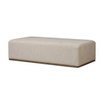 Featuring Clive Laine Flint Ottoman by Four Hands at Amethyst Home. Overall Dimensions: 60.00"w x 30.00"d x 16.00"hWeight : 69.00 lbsMaterials: 80% Linen; 20% Cotton, Solid Parawood, Pine Plywood. Amethyst Home provides interior design, new home construction design consulting, vintage area rugs, and lighting in the Boston metro area.