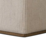 Featuring Clive Laine Flint Ottoman by Four Hands at Amethyst Home. Overall Dimensions: 60.00"w x 30.00"d x 16.00"hWeight : 69.00 lbsMaterials: 80% Linen; 20% Cotton, Solid Parawood, Pine Plywood. Amethyst Home provides interior design, new home construction design consulting, vintage area rugs, and lighting in the Miami metro area.