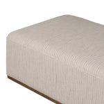 Featuring Clive Laine Flint Ottoman by Four Hands at Amethyst Home. Overall Dimensions: 60.00"w x 30.00"d x 16.00"hWeight : 69.00 lbsMaterials: 80% Linen; 20% Cotton, Solid Parawood, Pine Plywood. Amethyst Home provides interior design, new home construction design consulting, vintage area rugs, and lighting in the Monterey metro area.