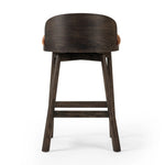 Featuring Cloris Altair Sienna Swivel Bar + Counter Stool by Four Hands at Amethyst Home. Channel vintage vibes with a swivel stool perfectly sized for the bar. Crafted of dark-finished oak, a low, molded back adds a playful touch, while an upholstered seat offers comfort and color. Finished off with a memory swivel to ensure the stool's curved wood back s. Amethyst Home provides interior design, new home construction design consulting, vintage area rugs, and lighting in the Scottsdale metro area.