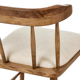 Featuring Colter Antwerp Natural Dining Chair by Four Hands at Amethyst Home. Made from solid ash with an amber finish, this versatile dining chair pairs an airy back with tapered spindles, for a simple, inviting look. Fixed upholstered seat of high-performance fabric adds a smart, comfortable touch. Performance fabrics are specially created to withstand spi. Amethyst Home provides interior design, new home construction design consulting, vintage area rugs, and lighting in the Portland metro area.