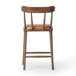 Made from solid ash with a vintage finish, this versatile counter stool pairs an airy back with tapered spindles, for a simple, inviting look. A fixed upholstered seat of top-grain leather adds a smart, comfortable touch Amethyst Home provides interior design, new home construction design consulting, vintage area rugs, and lighting in the Omaha metro area.