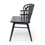 Featuring Connor Black Ash Bench by Four Hands at Amethyst Home. The classic Windsor, modernized. Dining bench of black-finished solid ash features a double-tiered back and finely sculpted frame.Overall Dimensions: 72.00"w x 24.75"d x 35.25"hWeight : 48.50 lbsMaterials: Solid Ash. Amethyst Home provides interior design, new home construction design consulting, vintage area rugs, and lighting in the Newport Beach metro area.