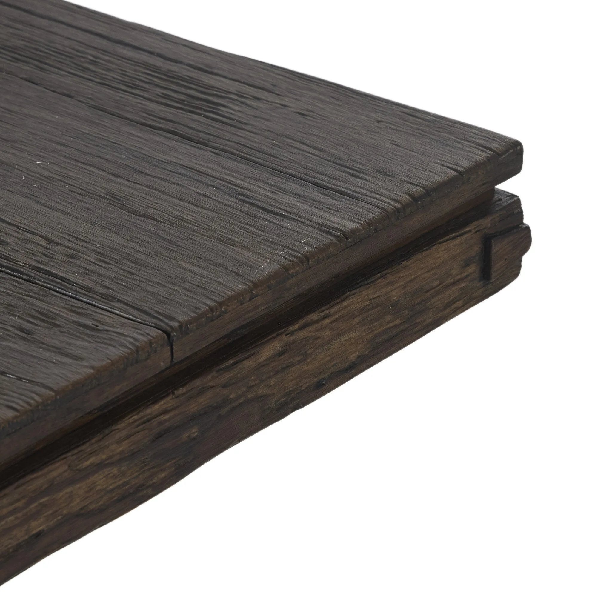 Crafted from smoked alder, this Wabi Sabi-inspired console brings an organic look to your space. With staggered legs, chamfered edges and a central stretcher, this piece is perfect for media display or styled in the living room or entryway Amethyst Home provides interior design, new home construction design consulting, vintage area rugs, and lighting in the Park City metro area.