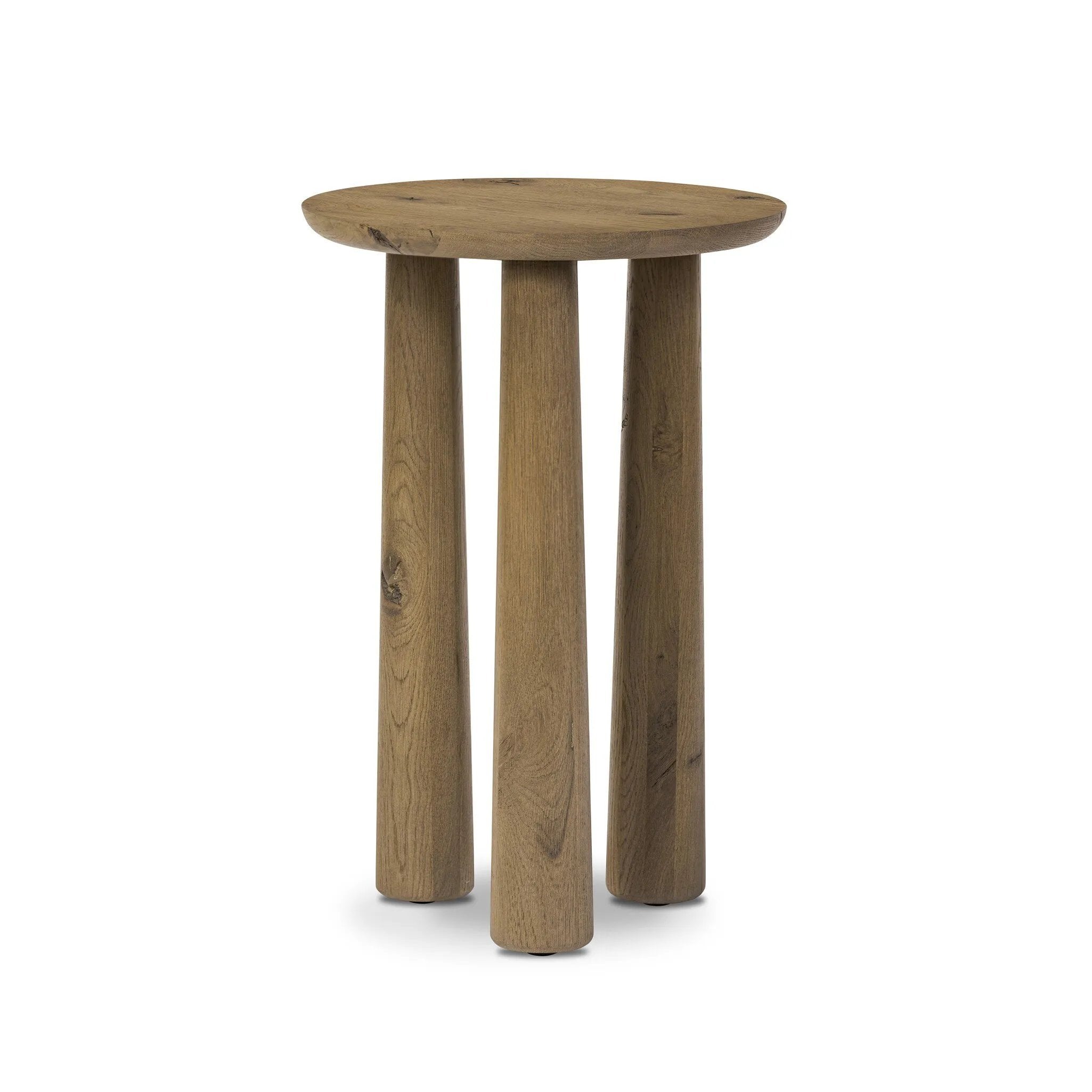 Featuring Cooper Drifted Oak Nesting End Table by Four Hands at Amethyst Home. A chamfered top and tapered legs define the artisanship of this three-leg end table. Crafted from drifted oak veneer, its natural texture and clean design make a clever addition to any room. Overall Dimensions: Tall:
14.00"w x 14.00"d x 21.00"h
 Short:
17.50"w x 17.50"d x 19.00"h. Amethyst Home provides interior design, new home construction design consulting, vintage area rugs, and lighting in the Calabasas metro area.