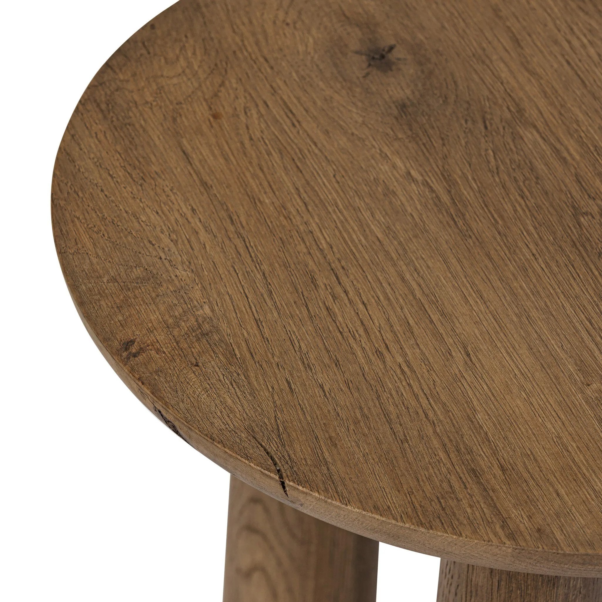 Featuring Cooper Drifted Oak Nesting End Table by Four Hands at Amethyst Home. A chamfered top and tapered legs define the artisanship of this three-leg end table. Crafted from drifted oak veneer, its natural texture and clean design make a clever addition to any room. Overall Dimensions: Tall:
14.00"w x 14.00"d x 21.00"h
 Short:
17.50"w x 17.50"d x 19.00"h. Amethyst Home provides interior design, new home construction design consulting, vintage area rugs, and lighting in the Dallas metro area.