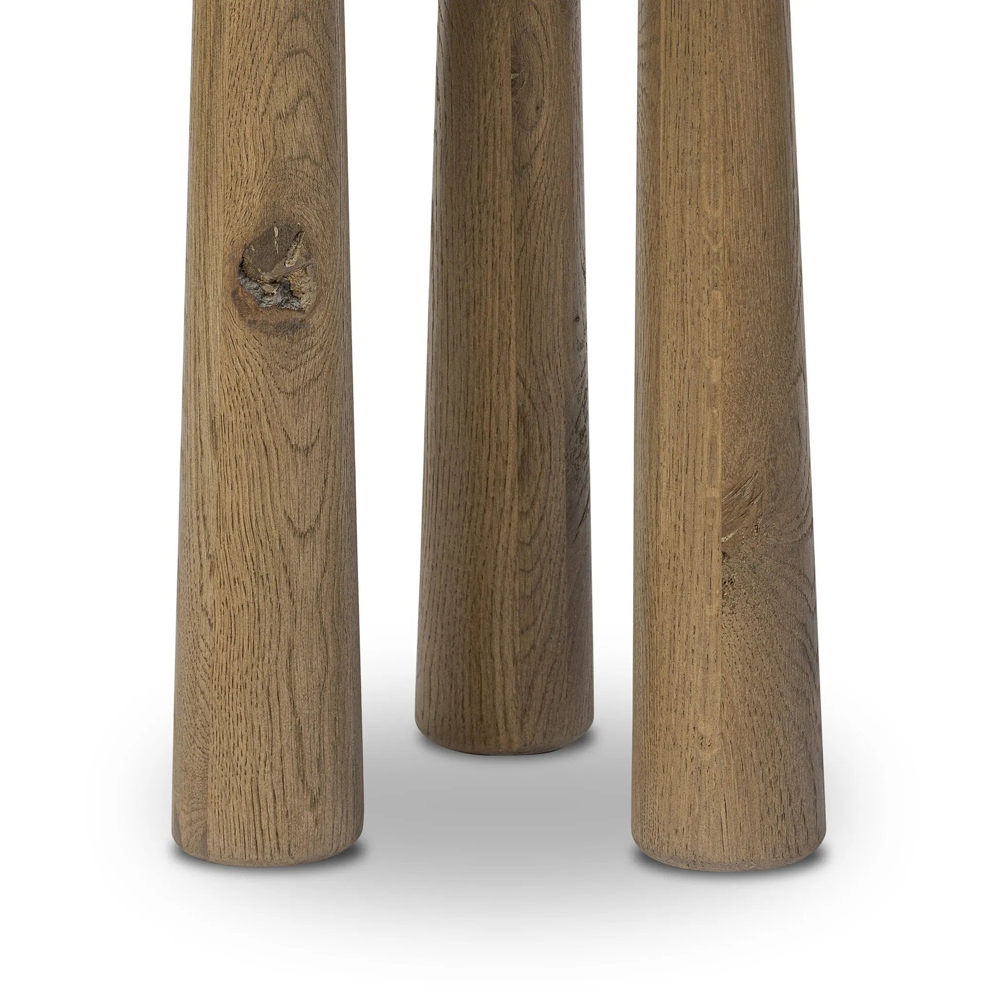 Featuring Cooper Drifted Oak Nesting End Table by Four Hands at Amethyst Home. A chamfered top and tapered legs define the artisanship of this three-leg end table. Crafted from drifted oak veneer, its natural texture and clean design make a clever addition to any room. Overall Dimensions: Tall:
14.00"w x 14.00"d x 21.00"h
 Short:
17.50"w x 17.50"d x 19.00". Amethyst Home provides interior design, new home construction design consulting, vintage area rugs, and lighting in the Des Moines metro area.