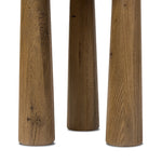 Featuring Cooper Drifted Oak Nesting End Table by Four Hands at Amethyst Home. A chamfered top and tapered legs define the artisanship of this three-leg end table. Crafted from drifted oak veneer, its natural texture and clean design make a clever addition to any room. Overall Dimensions: Tall:
14.00"w x 14.00"d x 21.00"h
 Short:
17.50"w x 17.50"d x 19.00"h. Amethyst Home provides interior design, new home construction design consulting, vintage area rugs, and lighting in the Tampa metro area.
