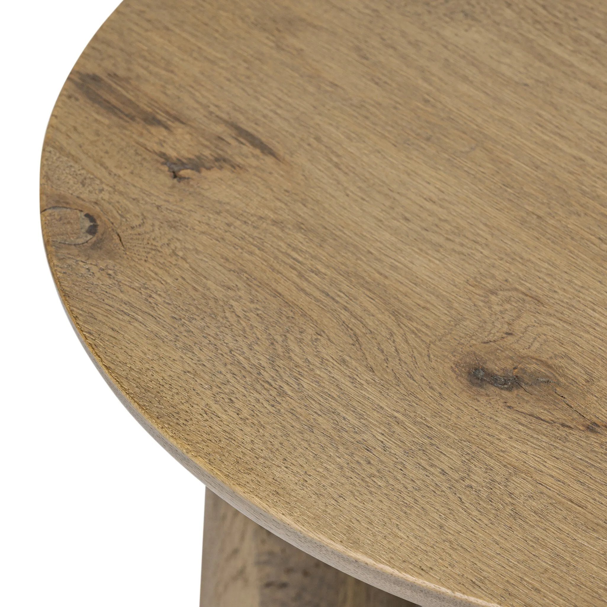 Featuring Cooper Drifted Oak Nesting End Tables by Four Hands at Amethyst Home. Chamfered tops and tapered legs define the artisanship of these three-leg nesting tables. Crafted from drifted oak veneer, their natural texture and clean design make them a clever addition to any room, whether styled together or apart. Overall Dimensions: 17.50"w x 17.50"d x 21. Amethyst Home provides interior design, new home construction design consulting, vintage area rugs, and lighting in the Nashville metro area.