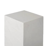 A monolithic silhouette made of plaster-molded concrete for a neutral yet bold statement. Cover or store indoors during inclement weather and when not in use.As lovers of wabi sabi materials at Amethyst, we love the optimistic inspired Corian Outdoor Pedestal. Amethyst Home provides interior design, new home construction design consulting, vintage area rugs, and lighting in the Tampa metro area.