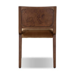 A midcentury look, refreshed with mixed materials.  Solid oak and poplar burl veneer frame a velvety ochre seat. Performance fabrics are specially created to withstand spills, stains, high traffic and wear, ensuring long-term comfort and unmatched durability. Amethyst Home provides interior design, new home construction design consulting, vintage area rugs, and lighting in the San Diego metro area.