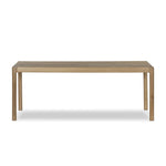 Center your dining space in beautiful simplicity. Crafted of light natural oak, with a clean, classic Parsons silhouette. Versatile scale suits a range of spaces.As lovers of modern style at Amethyst, we love the optimistic inspired Cosgrove Dining Table - Light Natural Oak Veneer. Amethyst Home provides interior design, new home construction design consulting, vintage area rugs, and lighting in the San Diego metro area.