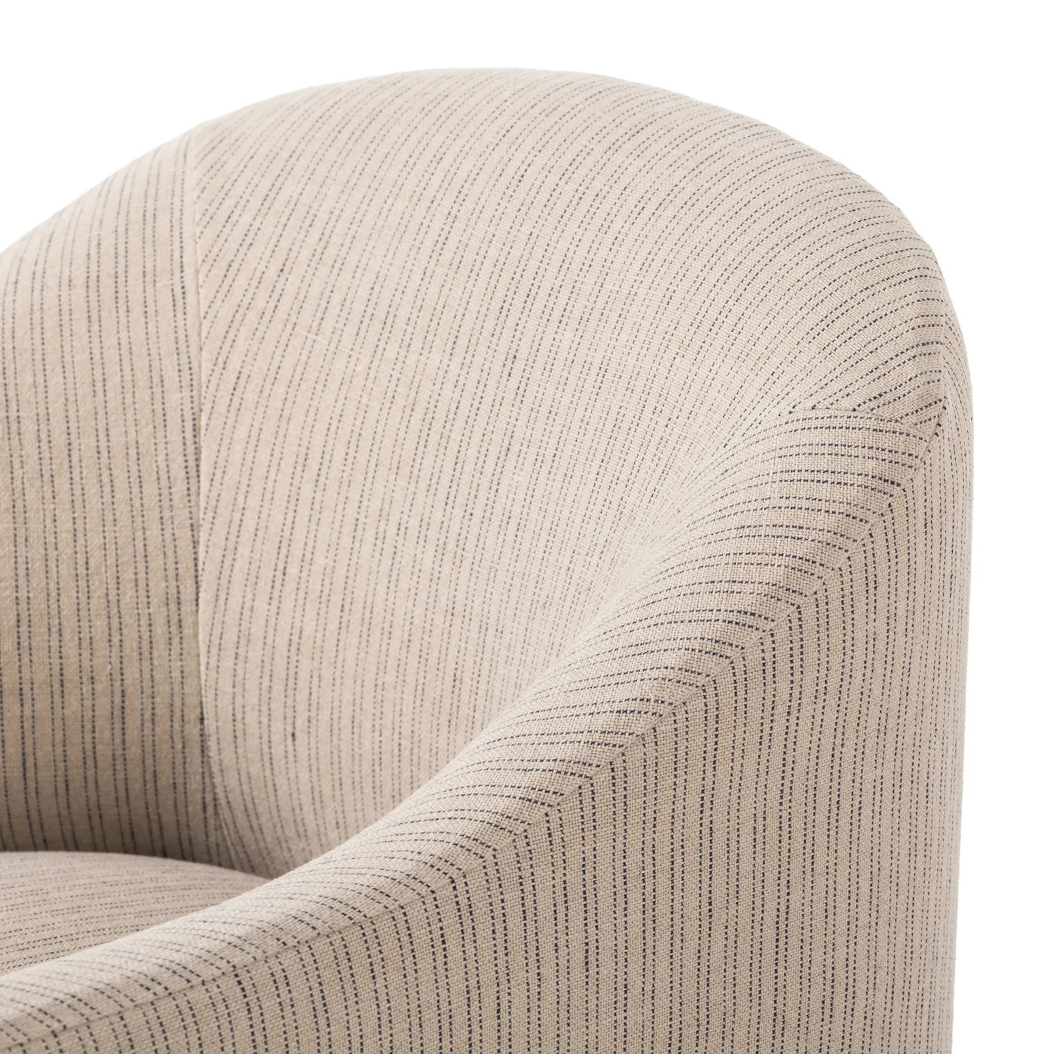 Featuring Cove Laine Navy Dining Chair With Casters by Four Hands at Amethyst Home. A polished form with curved lines and upholstered in a flax/linen blend, this chair brings quiet sophistication to the dining room. Functional casters allow easy movement. This item has limited online distribution and may not be sold on websites without prior approval.Overall . Amethyst Home provides interior design, new home construction design consulting, vintage area rugs, and lighting in the Houston metro area.