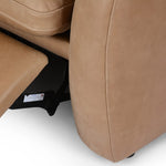 A modern take on the classic recliner. Customize your comfort level with the push of hidden buttons with pieces in our Power Motion collection. Made from caramel top-grain leather, with fiber-and-feather blend cushions plus web suspension for a plush, sink-in experience. A deployable footrest meets luxury with comfort Amethyst Home provides interior design, new home construction design consulting, vintage area rugs, and lighting in the Laguna Beach metro area.