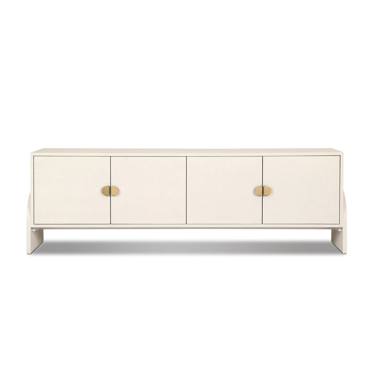Cressida Ivory Painted Linen Media Console | ready to ship!