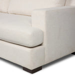 Modern shaping meets sink-in comfort for a piece that invites you and your guests to stay a little longer. The wide arms, slightly angled back and rectilinear edges on this three-piece sectional are softened with T-shaped cushions and an exaggerated bench-style seating in soft foam. Amethyst Home provides interior design, new home construction design consulting, vintage area rugs, and lighting in the Monterey metro area.