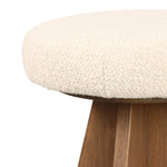 Featuring Damon Durham Cream Swivel Bar + Counter Stool by Four Hands at Amethyst Home. A gorgeous silhouette -- the Damon stool is an Amethyst fave.
Large angular panels merge to form a geometrically inspired base in this modern counter stool. The circle metal ring around the base serves as a footrest, while the round upholstered cushion provides comforta. Amethyst Home provides interior design, new home construction design consulting, vintage area rugs, and lighting in the Des Moines metro area.